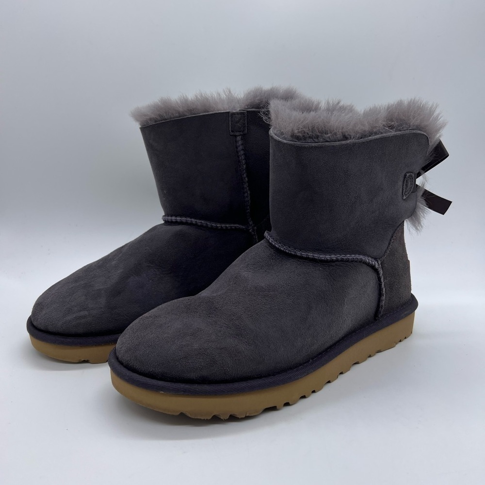 UGG WOMENS SIZE 7 PURPLE MINI BAILEY BOW II BOOTIE